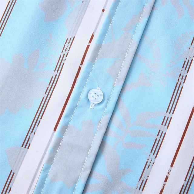 Button Men's Up Beach Summer Casual Shirt