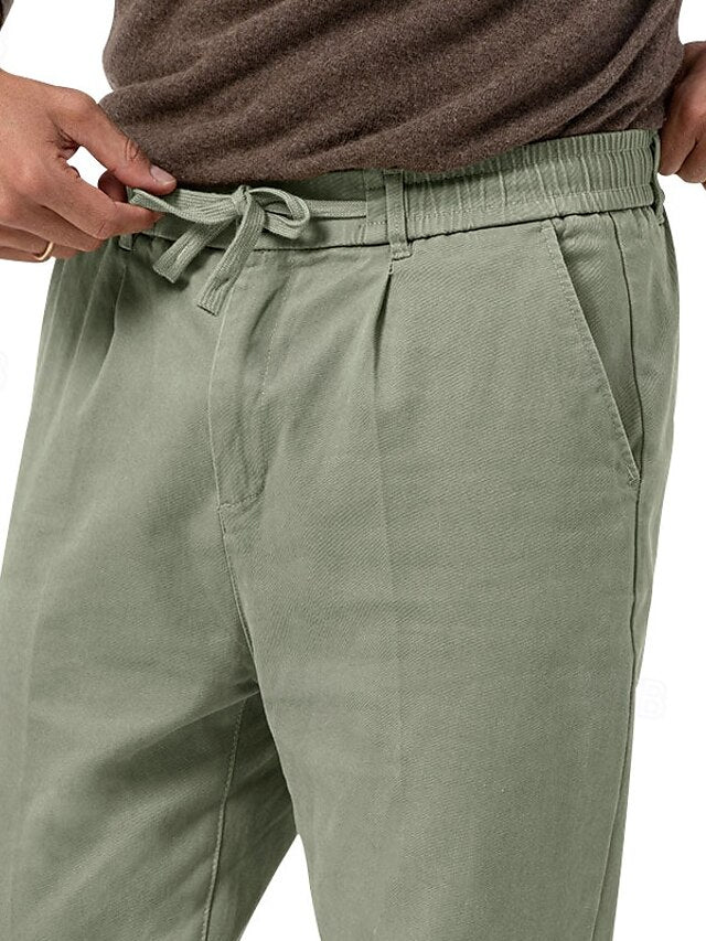 Suit Pants Men's Dress Casual Pocket Trousers