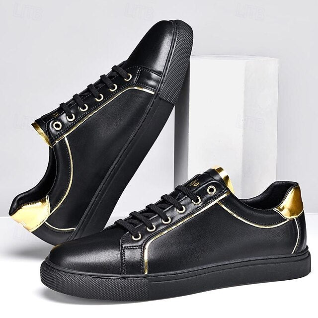 Casual Men's Walking Split Sneakers Leather Comfortable