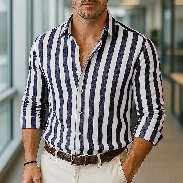 Popover Men's Shirt Beach Summer Linen