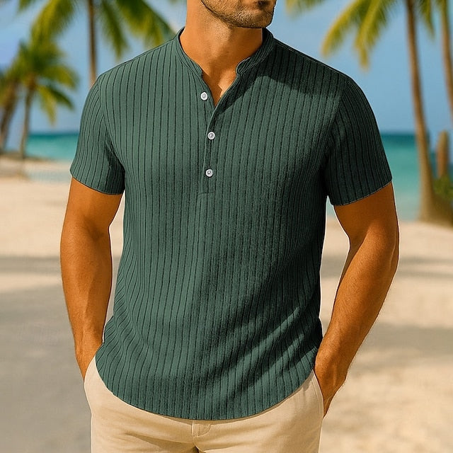 Men's Shirt Casual Popover Cotton Linen