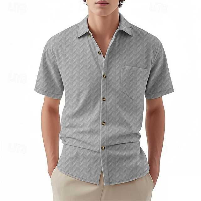 Beach Button Up Men's Casual Summer Shirt