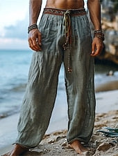 Viking Shirt Summer Beach Linen Style Men's