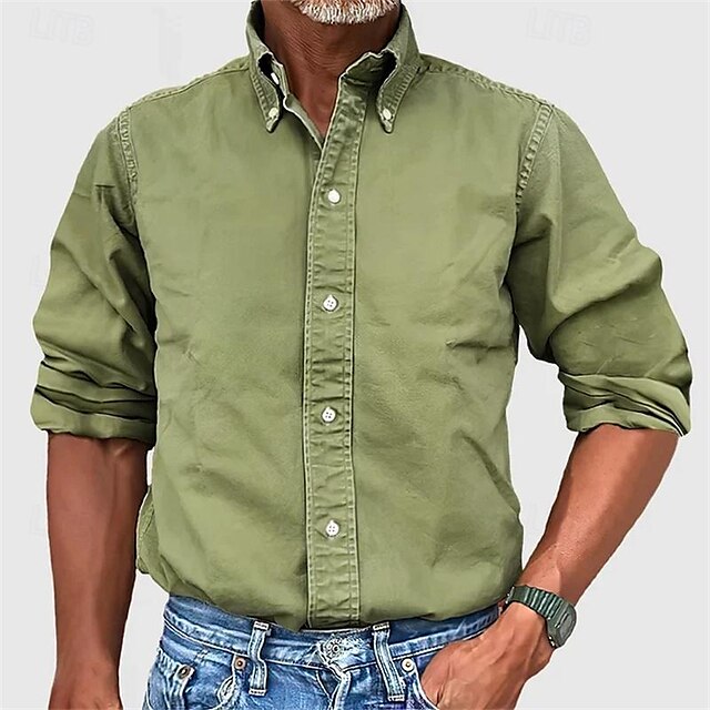 Button Summer Men's Up Beach Casual Shirt