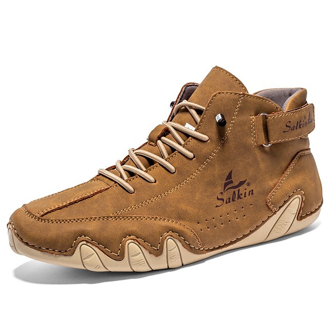 Teal Stylish Handmade Men's High-Top Lace-Up - Boots Suede