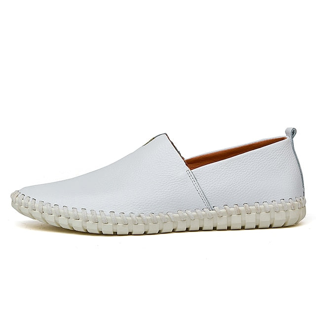 Leather Men's Loafers Slip-On