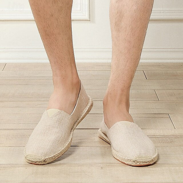 Navy Blue Canvas – Casual Shoes Slip-On Lightweight Men's