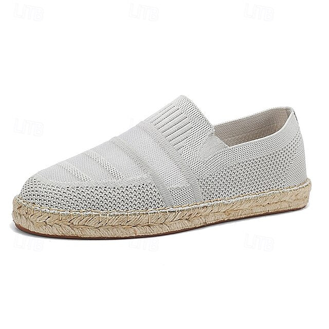 Men's with – Design Vacation Woven Espadrilles Beige