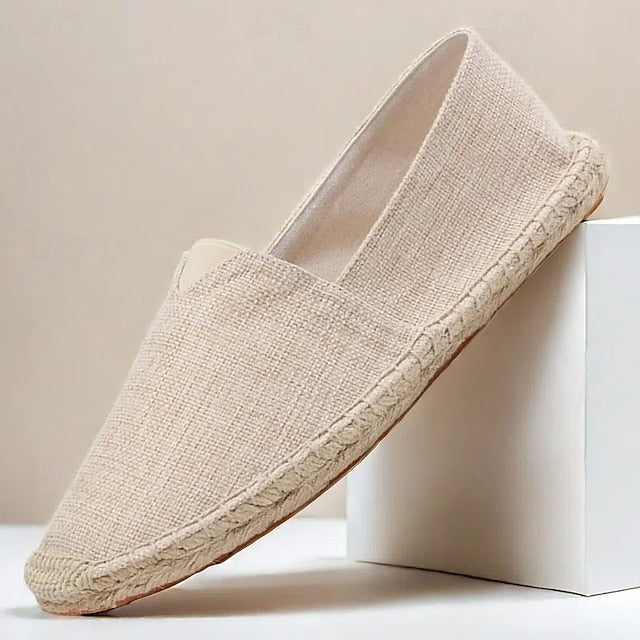 Navy Blue Canvas – Casual Shoes Slip-On Lightweight Men's