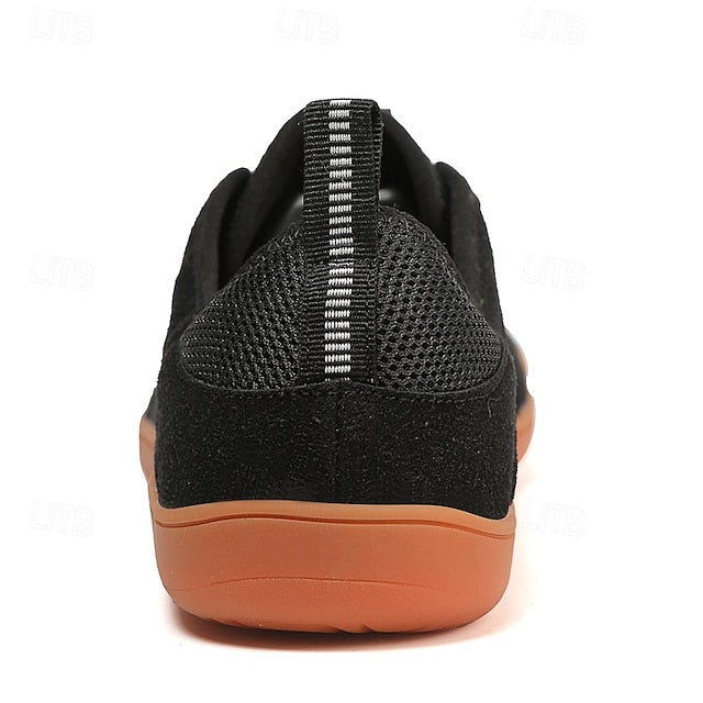 Sole with Gray Sneakers – Knit Breathable Orange Men's