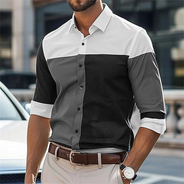 Casual Button Beach Men's Summer Shirt Up