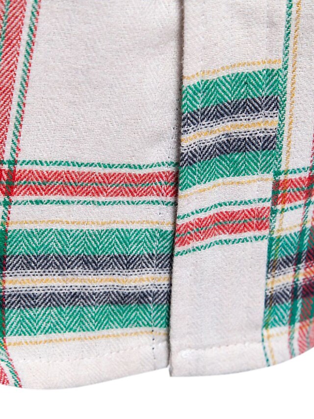 Black Casual Shirts Men's Shirt Red Blue Pink Checked