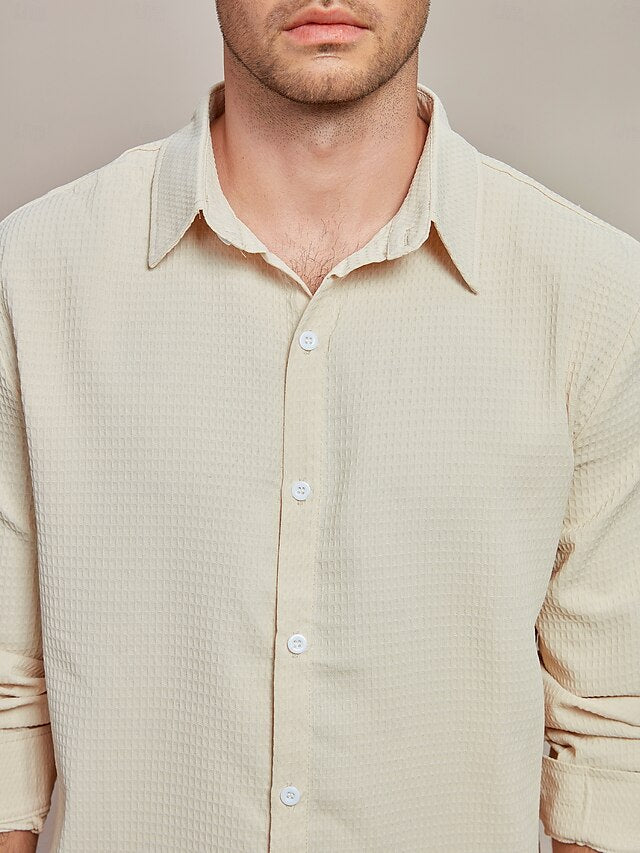 Button Men's Up Beach Summer Casual Shirt