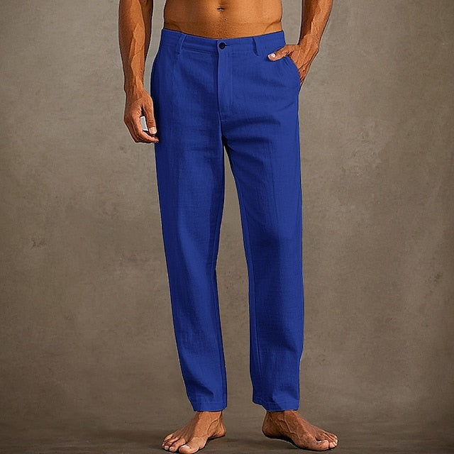 Trousers Pants Pants Pocket Linen Pants Summer Beach Men's