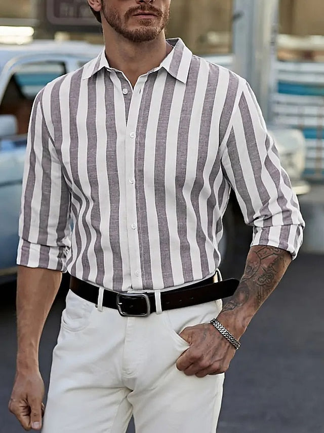 Up Shirt Men's Summer Button Casual