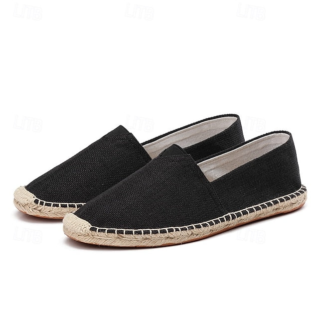 Navy Blue Canvas – Casual Shoes Slip-On Lightweight Men's