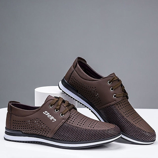 Breathable - with Navy Mesh Shoes Blue Upper Men's Sports