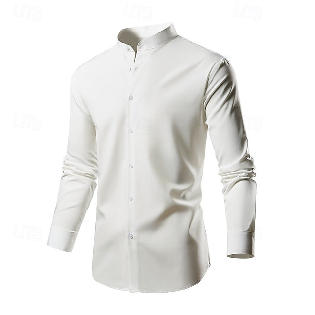 Shirt Casual Up Summer Button Men's Beach