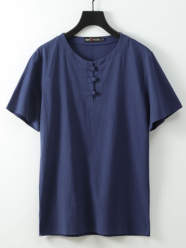 Summer Beach Vacation Plain Shirt Men's Casual