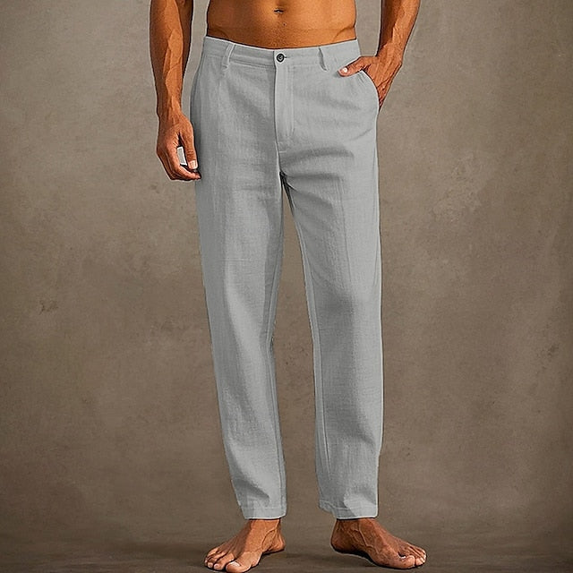 Trousers Pants Pants Pocket Linen Pants Summer Beach Men's