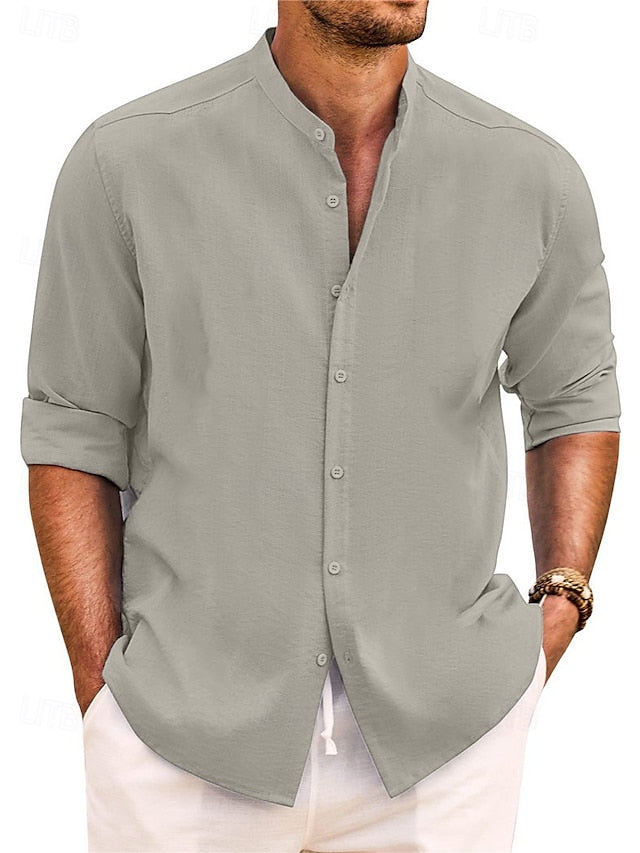 Band Shirt Wear Collar Summer Men's Beach