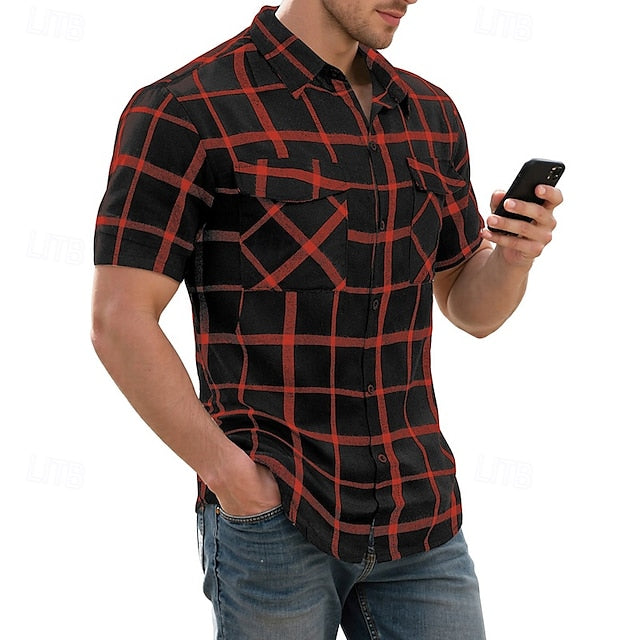 Men's Button Beach Up Summer Casual Shirt