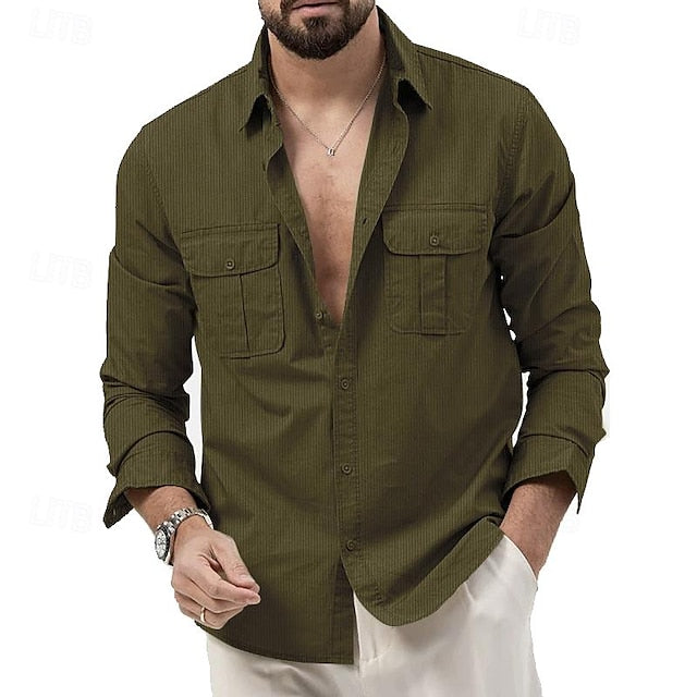 Men's Beach Summer Up Button Casual Shirt