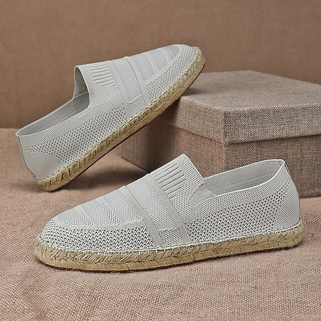 Men's with – Design Vacation Woven Espadrilles Beige