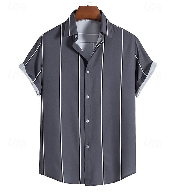 Beach Button Casual Summer Up Men's Shirt