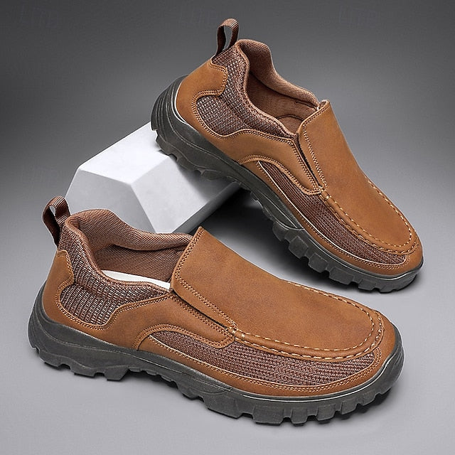 Design Maroon Stylish Sandals Men's with Perforated Slip-On