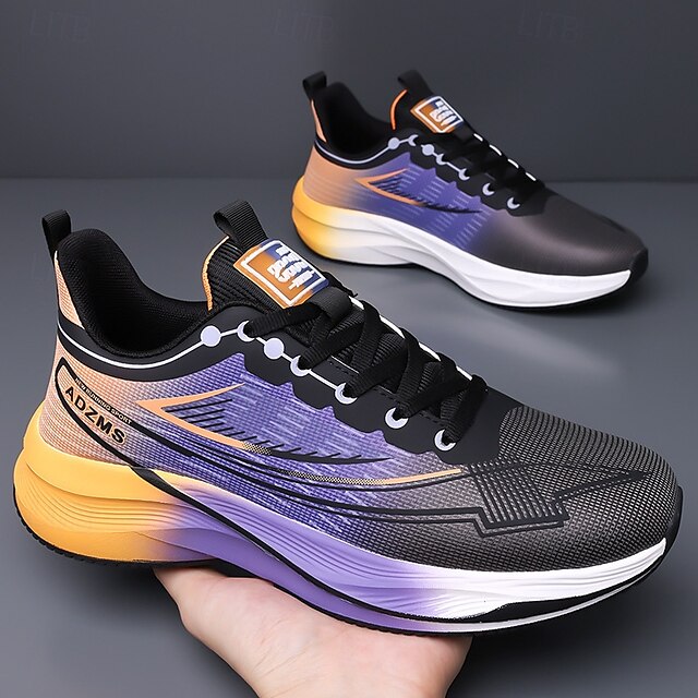 Running Men's Shoes Gradient – Cushioned Lightweight