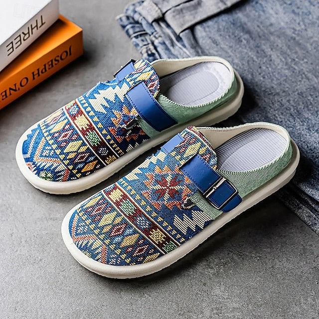 Adjustable with – Slip-On Strap Grey Men's Shoes Walking