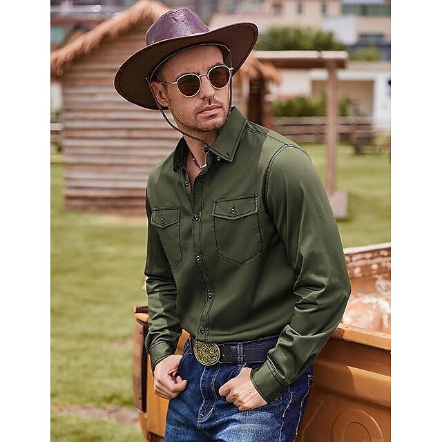 Up Summer Button Men's Shirt Beach Casual