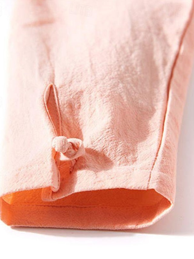 Linen Chinese Men's Shirt Cotton Collar