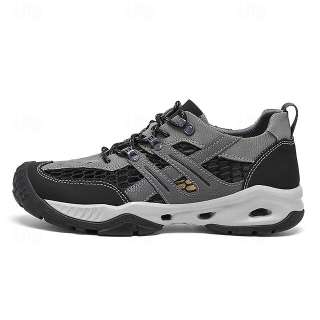 Outdoor Trail Running Sneakers Hiking Men's Durable - Khaki
