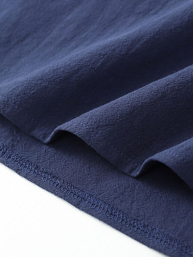 Summer Beach Vacation Plain Shirt Men's Casual