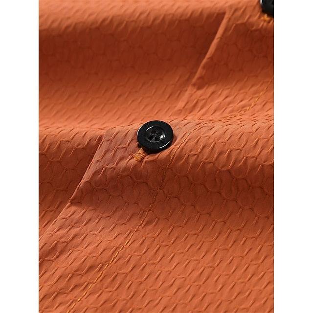 Button Casual Men's Summer Shirt Up