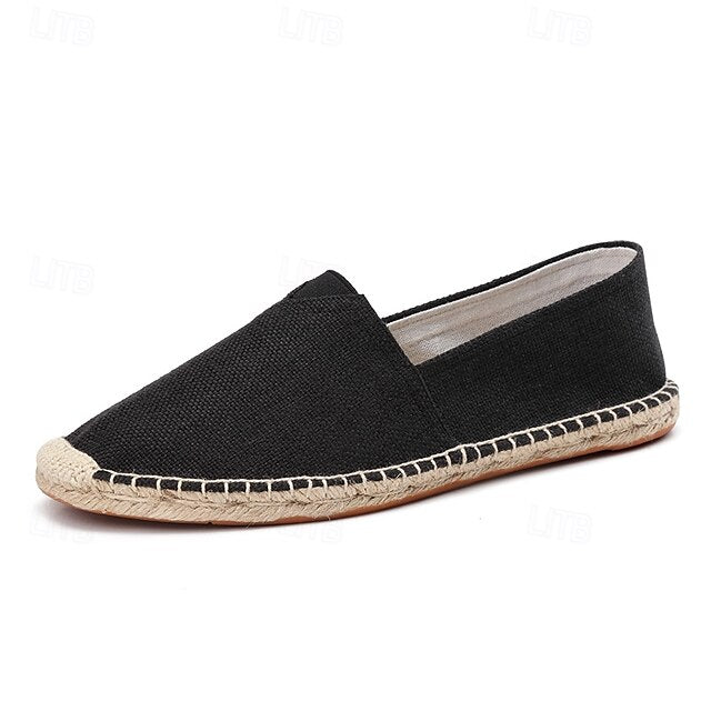 Navy Blue Canvas – Casual Shoes Slip-On Lightweight Men's