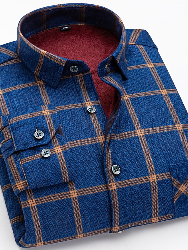 Chevron Vacation Shacket Round Men's / Plaid Striped