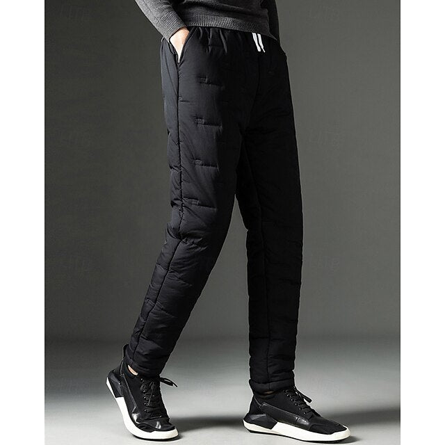 Fleece Men's Pants Trousers Sherpa Joggers Sweatpants