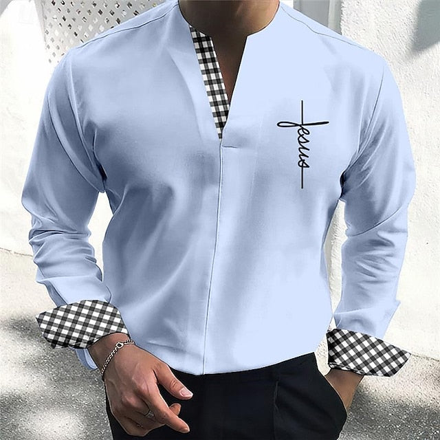 Up Beach Summer Shirt Casual Button Men's