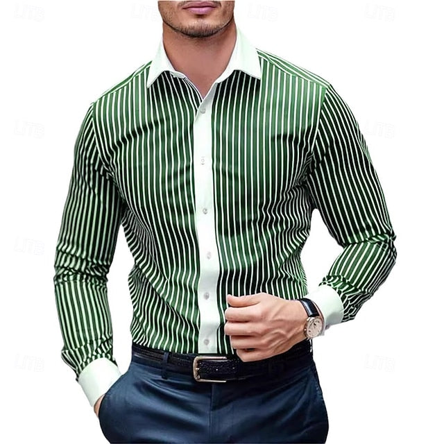 Men's Shirt Casual Collared Beach Summer