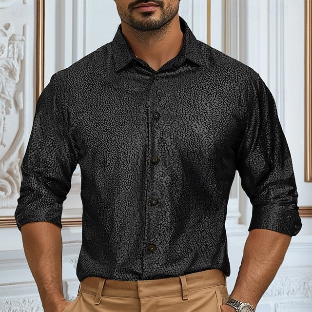 Shirt Summer Wear Casual Satin Men's Beach