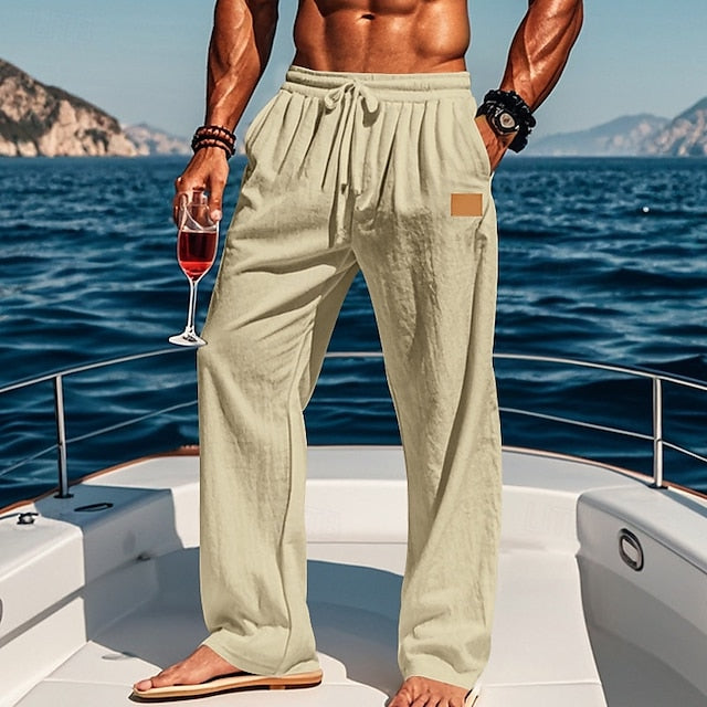Linen Trousers Pants Summer Beach Men's Pants Pants
