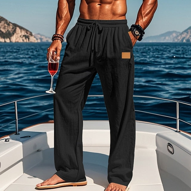 Linen Trousers Pants Summer Beach Men's Pants Pants