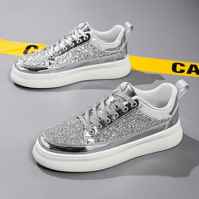 Sneakers Men's Leather Comfortable Slip Casual PU Walking