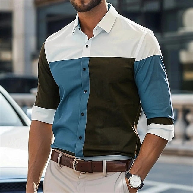 Casual Button Beach Men's Summer Shirt Up