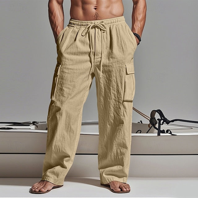 Pants Cargo Trousers Pants Summer Gauze Men's Beach Pants