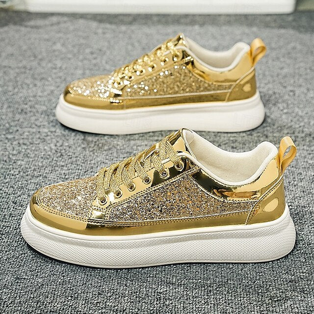 Sneakers Men's Leather Comfortable Slip Casual PU Walking