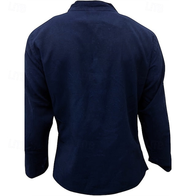 Beach Summer Casual Shirt Men's Up Button
